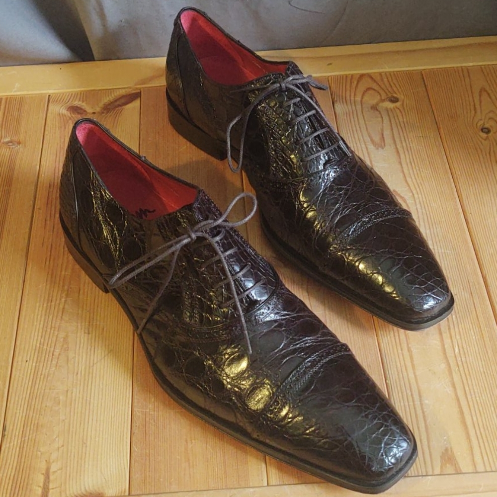 Mezlan Alligator Shoes Niagra Custom Size 11.5